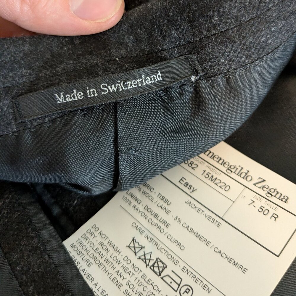 Ermenegildo Zegna Cashmere Sport Coat Plaid - Picture 10 of 15
